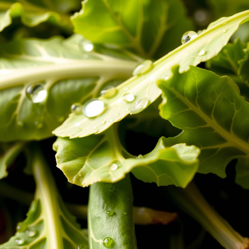 Leafy greens texture